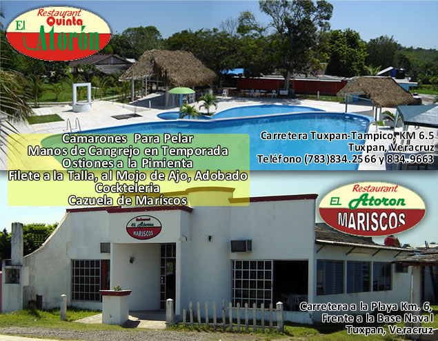 Restaurante Quinta el Atoron, tuxpan veracruz