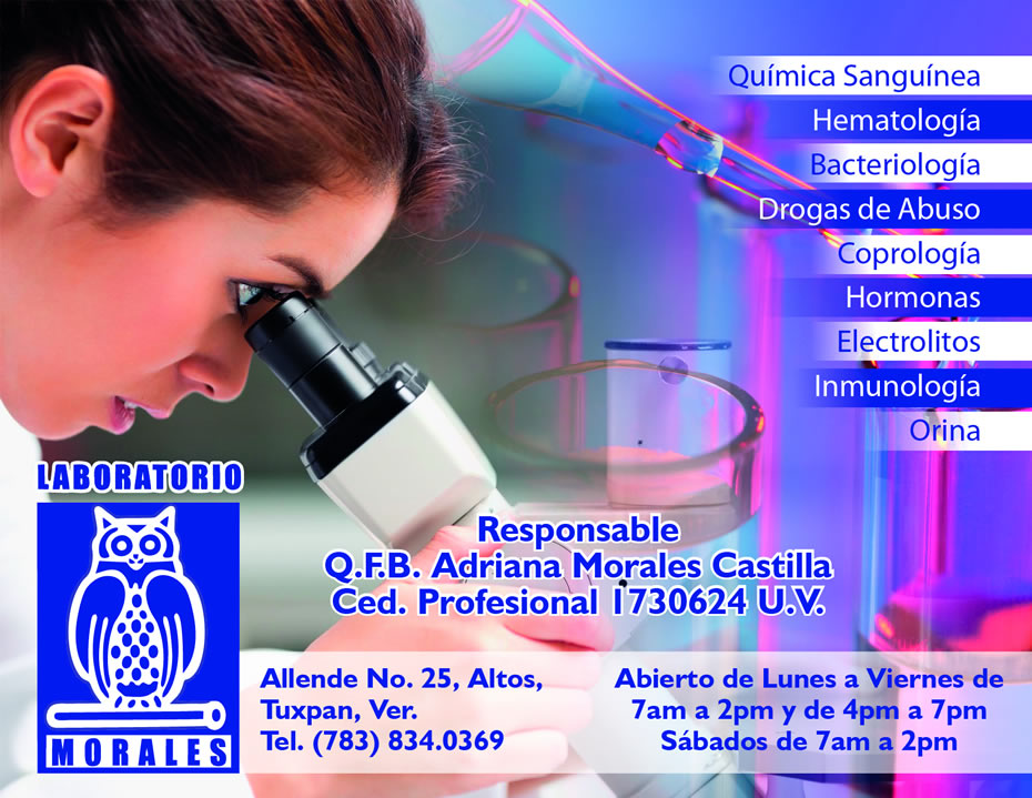 Laboratorio Morales, Tuxpan veracruz